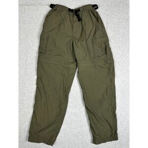 REI Convertible Hiking Pants SX30 (meas 28) Olive Green Zip Off Cargo Trousers